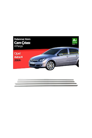 S-Dizayn  Opel Astra H Sd Krom Cam Çıtası 4 Prç 2008 Üzeri