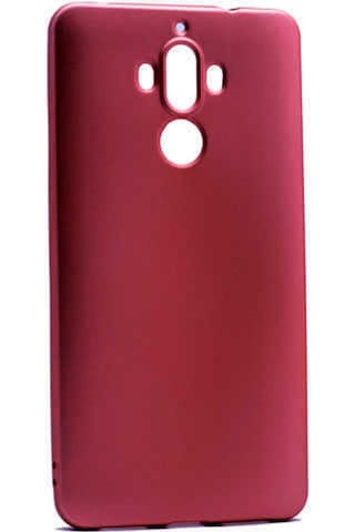 Huawei Mate 9 Kılıf Zore Premier Silikon Kapak Mürdüm