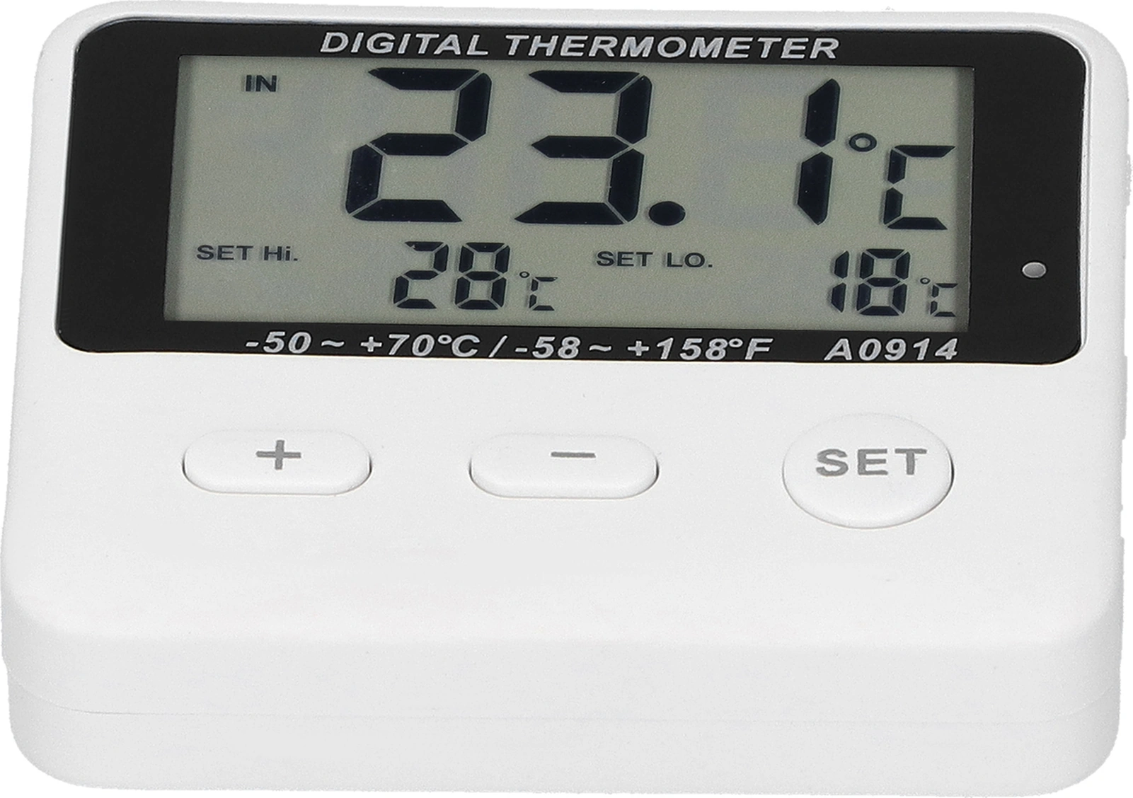 Geeroyoo Sıcaklık Alarmlı Dış Probelı Buzdolabı Termometresi -50 C/+70 C Lcd Ekranlı Düşük/yüksek Sıcaklık Uyarısı Pil Dahil Değil
