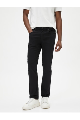 Koton Slim Fit Kot Pantolon - Brad Jean Siyah 4sam40062nd 4SAM40062ND999 Siyah