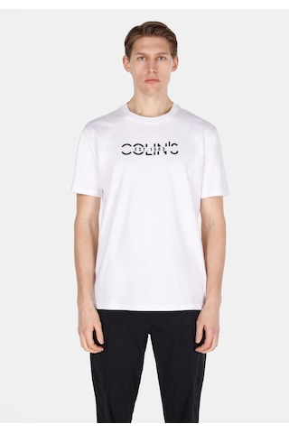 Colin's Colins Comfort Fit Yuvarlak Yaka Düz Erkek Beyaz Kısa Kol Tişört Cl1074516 Cl1074516 Q1.v2 Wht Beyaz