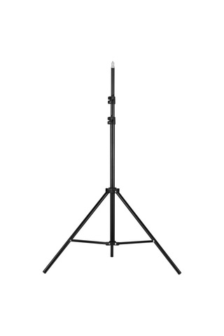 Ayarlanabilir Metal Tripod Işık Standı Maksimum Yükseklik 1.6m/5.2ft Fotoğraf Stüdyosu Led Video Işığı Şemsiye Halka Işığı İçin 1/4 İnç Vida Siyah