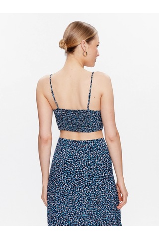Dıtsy Floral Lace Crop Top Lacivert