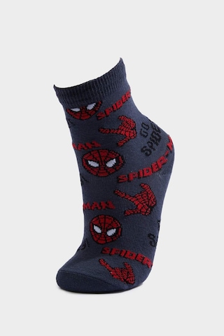 DeFacto Erkek Çocuk Marvel Spiderman 2'li Pamuklu Uzun Çorap E5167A8NSKR1