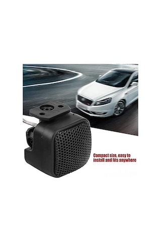 Novahub Araba Ses Tweeter 12v Dc, Güçlü Yüksek Sesli Kare Hoparlör, 2 Adet Siyah, Evrensel Otomobil Ses Sistemi Uygun