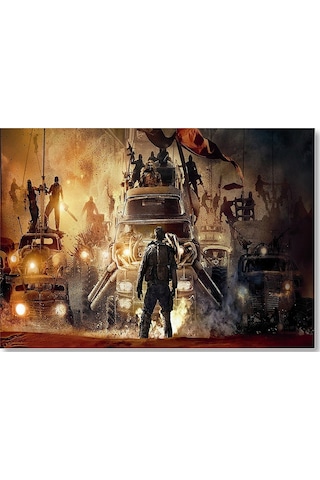 Cakasepetim Mad Max Fury Road Kompozisyon Ahşap Mdf Tablo