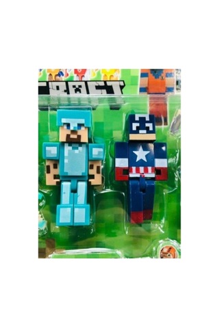 Minecraft Figür Oyuncak Süperman Batman 12 Parça Süpermen Li Maykıraft