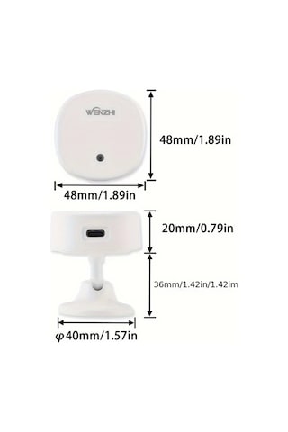 Motion003 Wifi 5.8g Radarı Zigbee Wifi Akıllı İnsan Varlık Sensörü Aydınlatma Algılama Manyetik Braket Ev Güvenlik İçin Tuya Smart Life Uyumlu