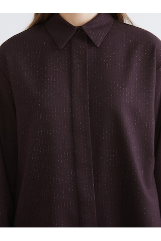 Lcw Modest Bordo Desenli Kadın Gömlek Tunik