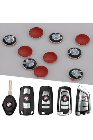 Bmw Uyumlu 2 Adet 11Mm Metal Anahtar Amblemi