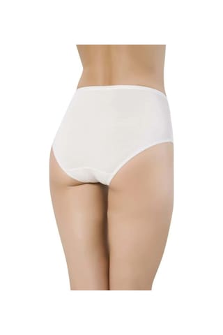 Papatya 2572 Kadın Yüksek Bel Bambu Külot 6 Adet 001