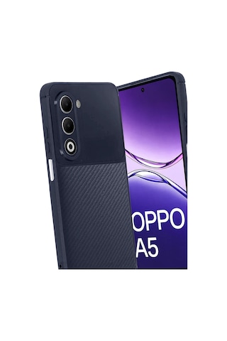 Uray Store Oppo A5 4g Auto Focus Karbon Kapak - Lacivert