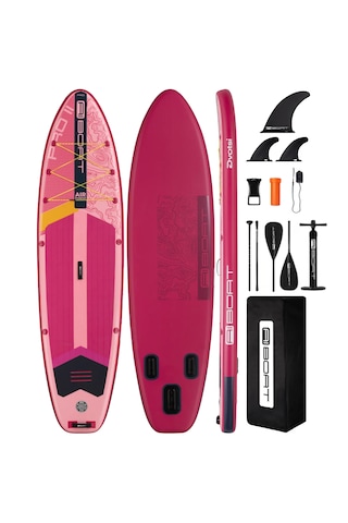 Air Power Pink 335x86x15 Cm Çift Taraflı Kürekli Şişme Paddle Board Sup Seti 175 Kg
