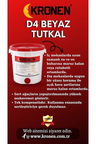Kronen D4 Beyaz Tutkal 30 KG