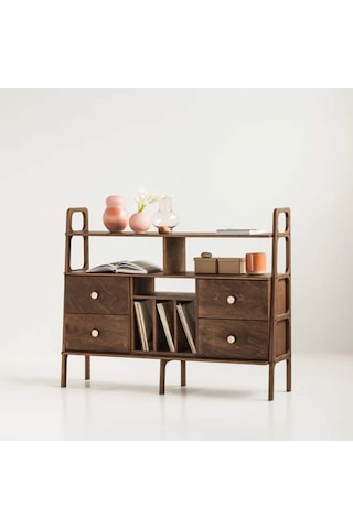 Woodesk Fuerte, Ahşap, Dolap Ve Konsol, 140x115, Ceviz Renk