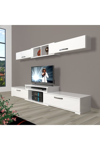 Decoraktiv Flex 5 Mdf Tv Ünitesi Tv Sehpası Beyaz