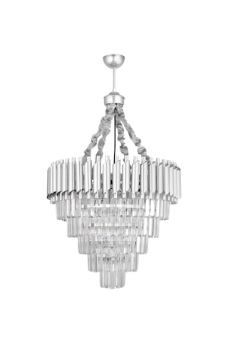 Palmira 55'lik Kristal Taşlı Lüks Avize - Gümüş-yaldız Gümüş Yaldız