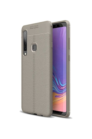 Samsung Uyumlu Galaxy A9 2018 Kılıf Deri Tarzı Niss Silikon Case