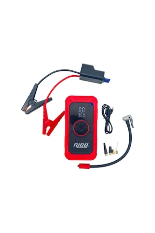 Rico 022-rc4073 Rico Dijital Akü Takviye Cihazı Ve Lastik Şişirme Kompresörü 12000 A