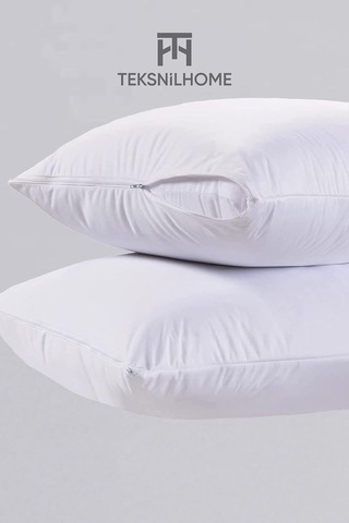 10 Adet Fermuarlı Yastık Astarı 50x70cm Fermuarlı Beyaz Yastık Kılıfı Yastık İç Kılıfı Şilte Milt 10 A Çok Renkli