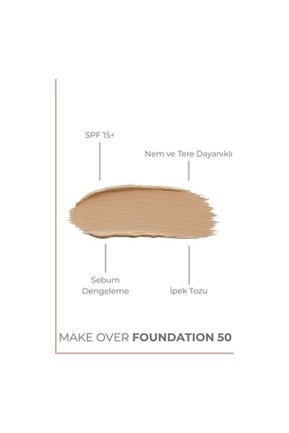 Sıvı Fondöten 40 Ml No:50 Çok Renkli
