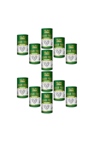 Nutri Canin Tahılsız %92 Kuzu Etli Konserve Yetişkin Köpek Maması 12 x 400 G