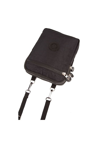 Newısh Polo Accessorıes Krınkıl Kumaş Suya Dayanaklı Kadın Omuz Çantası Büyük Telefon Çantası Siyah