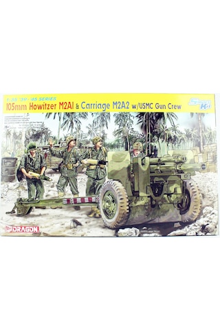 Dragon 6531 1/35 Ölçek,105mm Howitzer M2a1 Top Ve M2a2 Römork İle Mürettebatı, Plastik Model Kiti