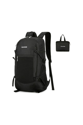 Vanaheımr-hafif Katlanabilir Sırt Çantası Suya Dayanıklı Paketlenebilir,siyah Siyah