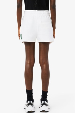 Lacoste Women's Cotton Jersey Shorts Kadın Pamuklu Şort Beyaz Beyaz