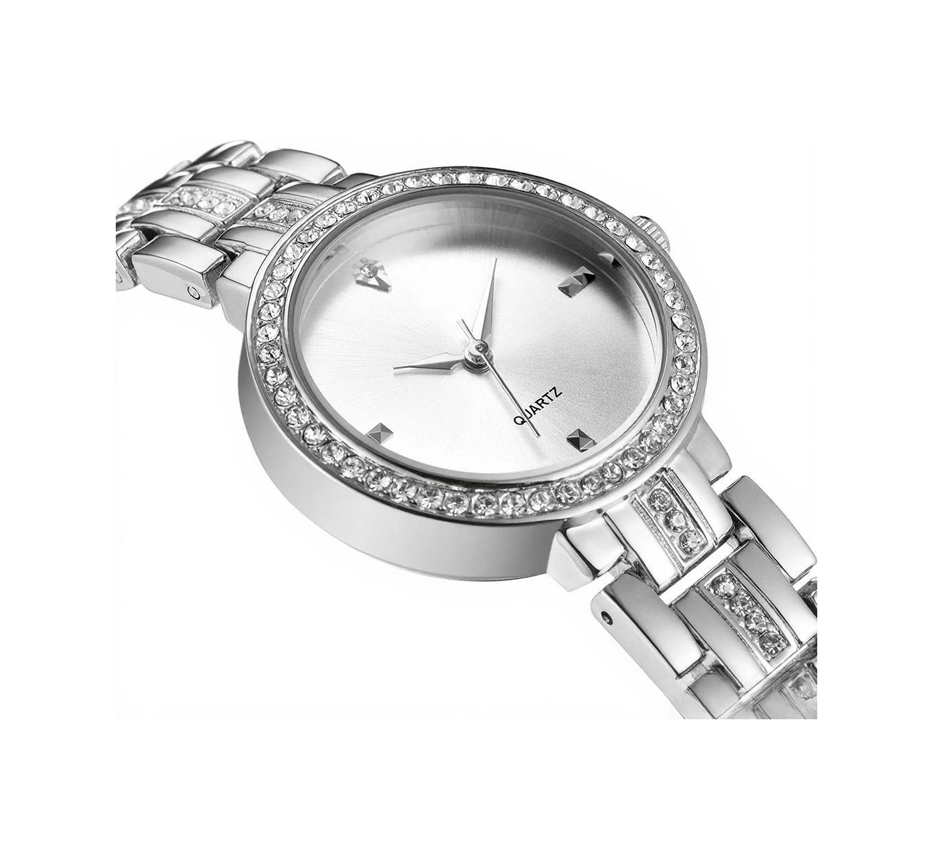 Xindoker Bayanlar İçin Ultra İnce Kasa, Yaşam Suya Dayanıklı, Akıllı Kordonlu Moda Kuru Saat - Gümüş Renk Silver