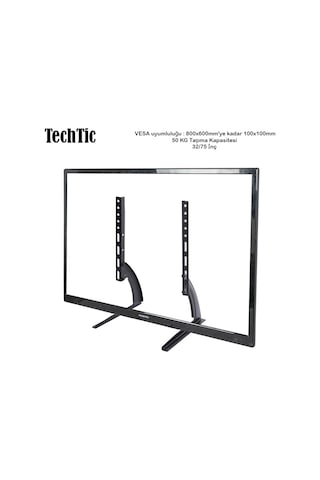 Techtic Tv Stand Masaüstü Stand 32-75inç Sabit Tv Yükseltme Lcd