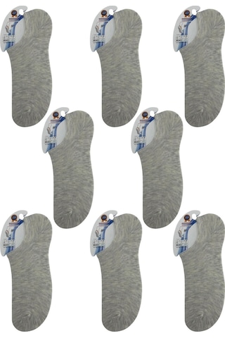 Ragi Store 8'li Sıfır Bilek Unisex Çorap Gri