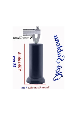 Metal Yükseltme Ayağı, M8 İnce Diş, 15 Cm, 12 Adet 6395751