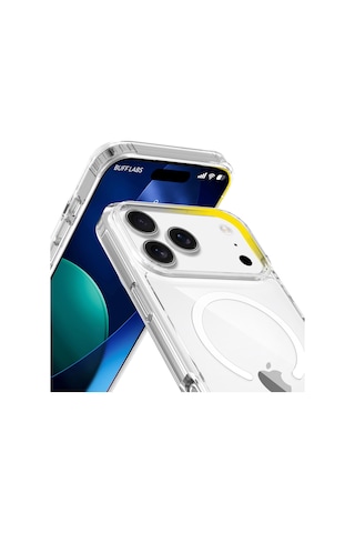 Buff Apple Uyumlu iPhone 17 Pro Max Magsafe Air Hybrid Şeffaf Kılıf