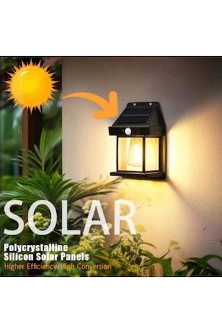 Mey İthalat Solar Rustik Ampullü Duvar Lambası - Gün Işığı Siyah