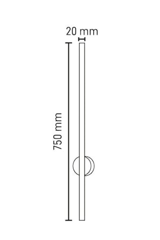 12 W Eskitme Çubuk Dekoratif Led Duvar Aplik 75 Cm 3000k Gün Işığı 220 Volt