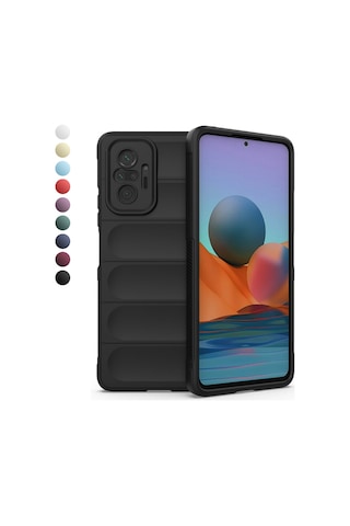 FitCase Xiaomi Redmi Note 10 Pro Optimum Lens Çerçeveli Silikon Kılıf