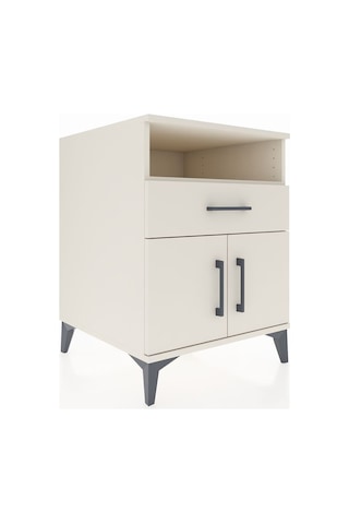 Kronos Komodin 2 Raflı Tek Çekmeceli 2 Kapaklı 60x59x80 Aytaşı-aytaşı Aytası
