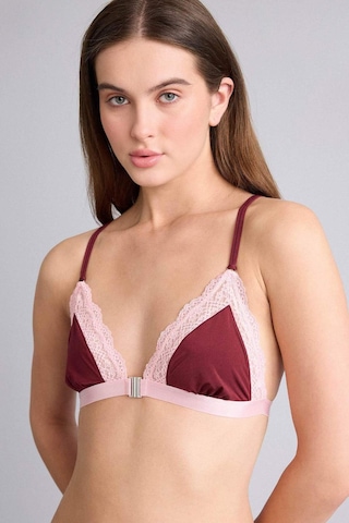 Defacto Dantel Detaylı Saten Kapsız Pedsiz Balensiz Bralet G1139ax26spbr205 Bordo-br205