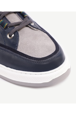 Yargıcı Deri Bağlı Sneakers 24yeay4469x 004 Lacivert