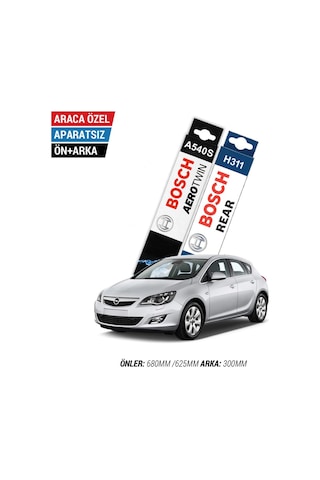 Opel Astra J Ön Arka Silecek Seti 2009-2015 Bosch Aerotwin
