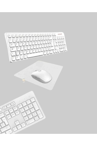 Kablosuz Klavye Ve Mouse Seti - Ergonomik Tasarım, Sessiz Kullanım, Geniş Uyumluluk