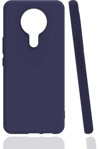 Tecno Spark 6 Kılıf Zore Biye Silikon Lacivert