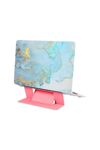 Yunboo Macbook Uyumlu Air 13 İnce Kauçuk Kılıf Ve Ayarlanabilir Pembe Stand - Kolay Kurulum Ve Taşınabilir Diğer Diğer