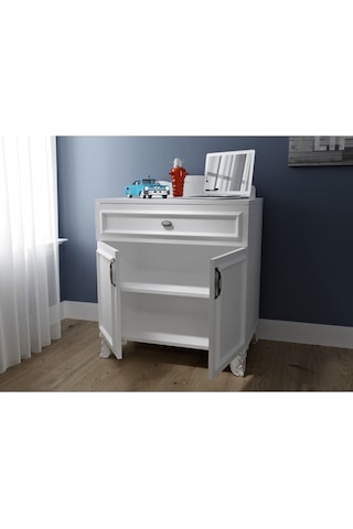 Baby Darling Lisa Şifonyer Mdf Beyaz