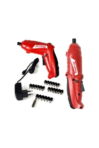 Li-On Akülü Vidalama  + 24 Parça Aksesuar + LED - Şarjlı Tornavid