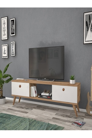 Mbes Mobilya Eda Atlantik-Beyaz 140 Cm Tv Ünitesi