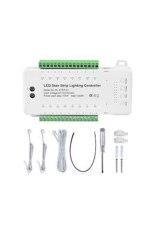 Singree 16 Adımlı Akıllı Led Merdiven Aydınlatma Kontrol Cihazı - Pır Sensörlü Otomatik Açma/kapama Diğer