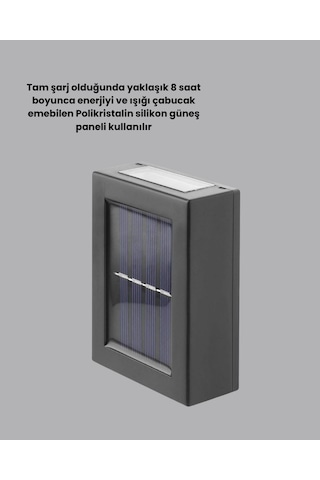 Zengemtx Şeffaf Abajurlu Duvar Tipi Solar Işık Güneş